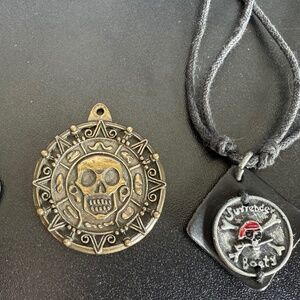 Three Disney Pirates of the Caribbean Pendants
